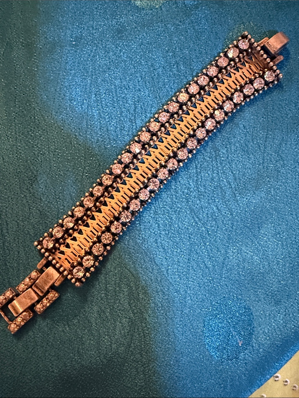 Stella & Dot Gold Bracelet with Crystals